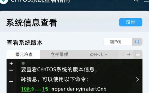 Centos系统查看具体哪些信息或操作方法？