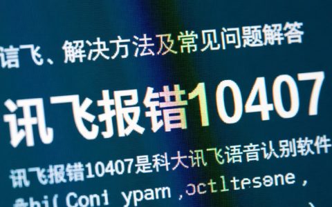 讯飞报错10407是什么原因导致的？解决办法有哪些？