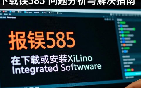 ise下载报错585？详解软件下载中常见错误585的排查与解决方法！