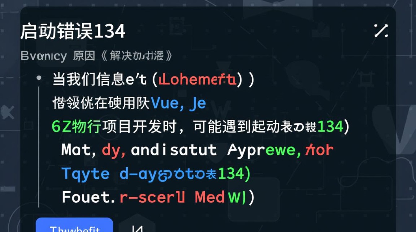 Vue启动报错134？深入解析及解决方案大揭秘！