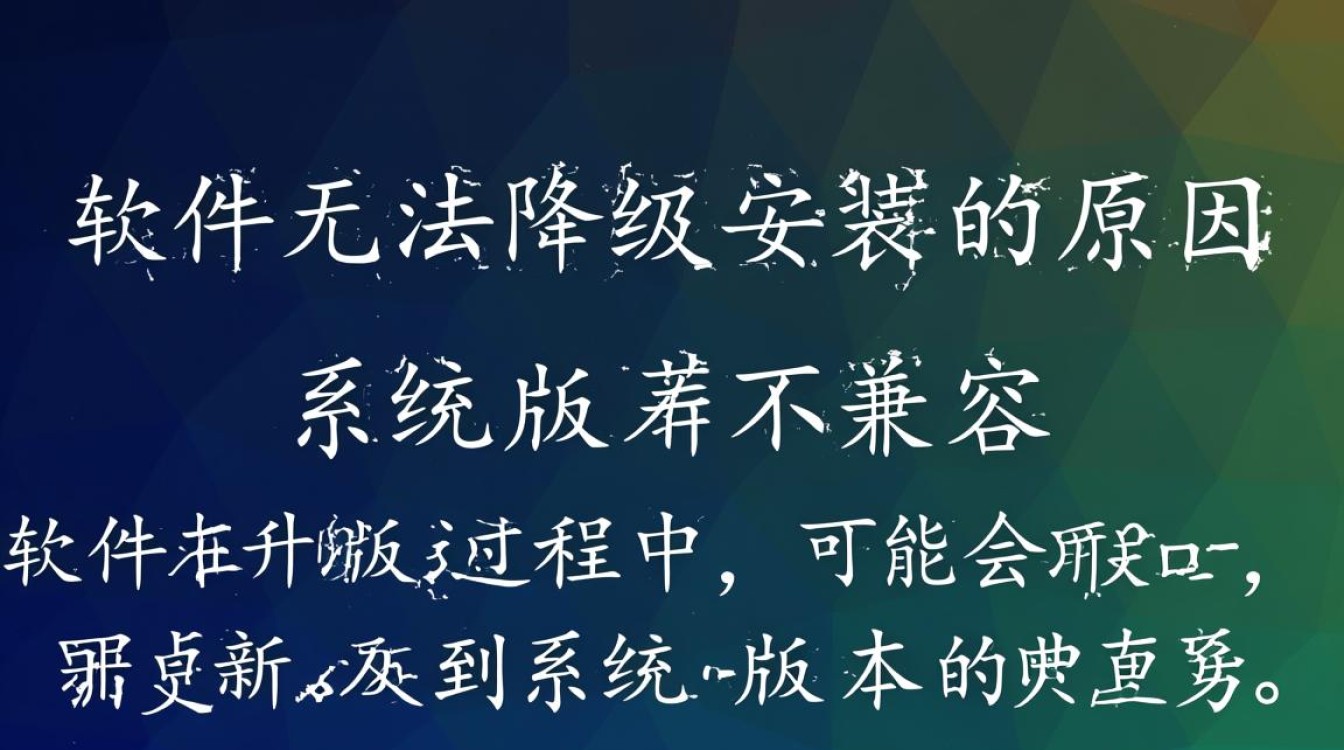 为何软件在升级后无法实现降级安装?技术限制还是另有原因? 为何软件在升级后无法实现降级安装?技术限制还是另有原因?