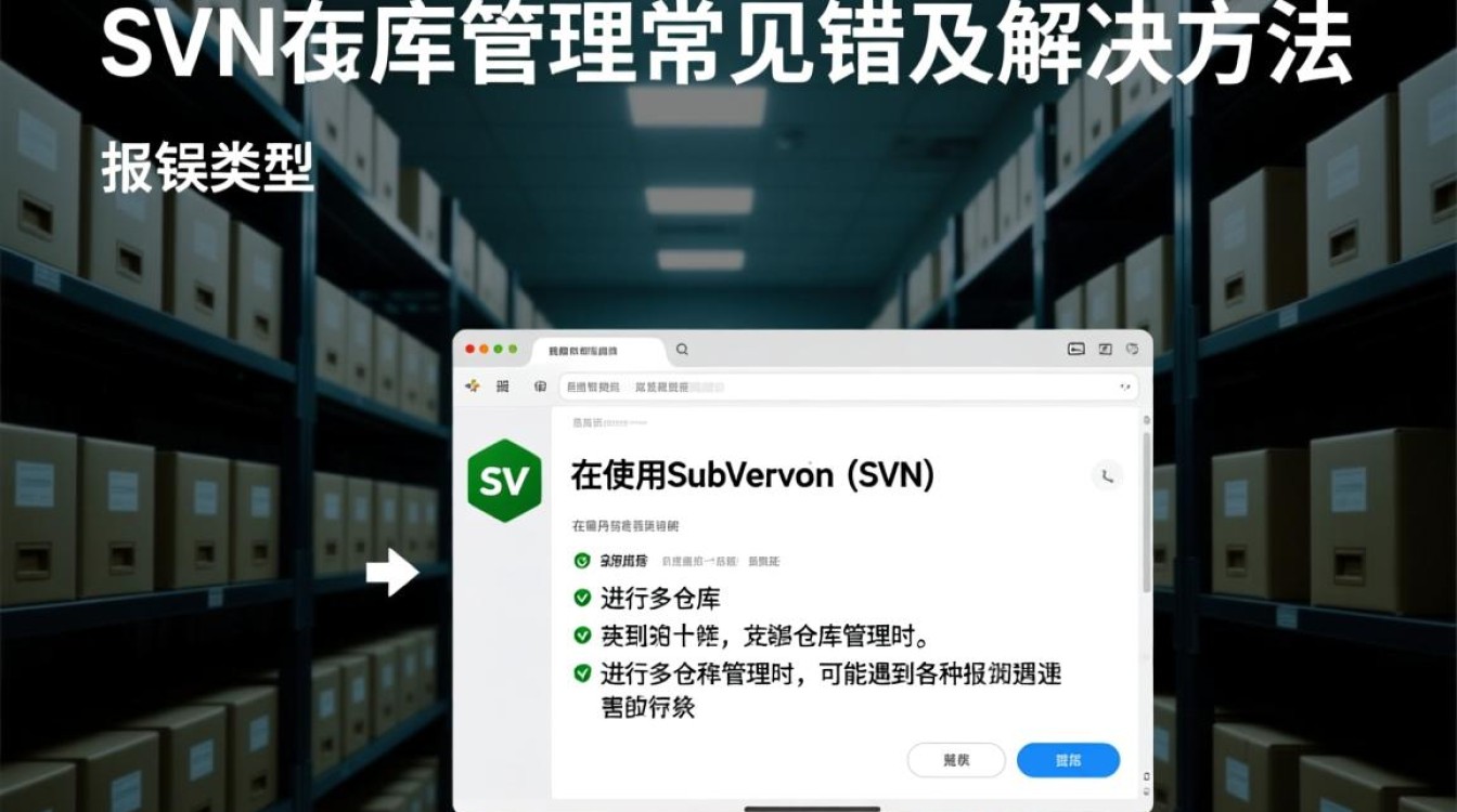SVN多仓库操作中频繁出现报错,是配置问题还是版本控制错误? SVN多仓库操作中频繁出现报错,是配置问题还是版本控制错误?
