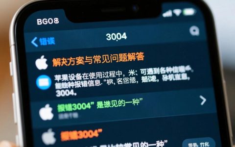 苹果报错3004？原因何在？解决方法大揭秘！