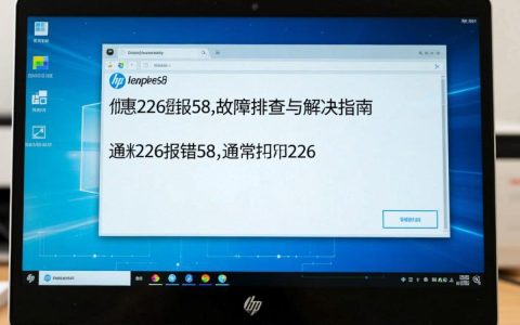 惠普226报错58是什么原因导致的？维修方法及解决步骤详解！