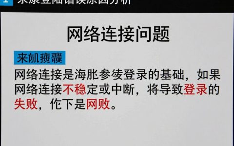 为何海康威视系统登陆频繁报错？技术故障还是其他原因？
