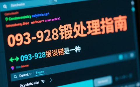 093-928报错这是什么原因导致的？如何解决？