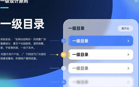 网站一级目录的设计有何优化策略，如何提升用户体验？