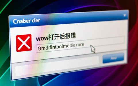 急求解答为什么我的wow打开后会频繁报错？原因及解决方法揭秘