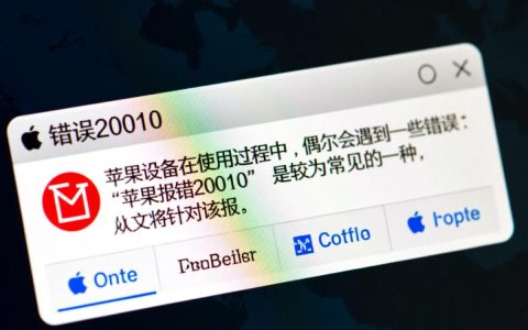 苹果报错20010这是什么问题？如何解决苹果设备报错20010？