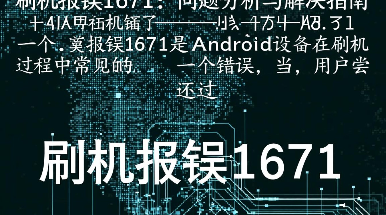 刷机报错1671这是什么原因导致的?如何解决? 刷机报错1671这是什么原因导致的?如何解决?