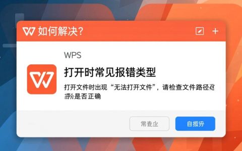 WPS打开时频繁报错，究竟是什么原因导致，有何解决方法？