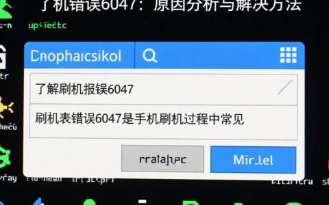 刷机报错6047？究竟是什么原因导致，如何解决？