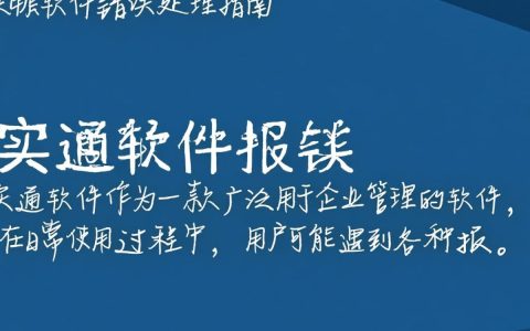 实通软件报错频发？背后原因及解决方案大揭秘