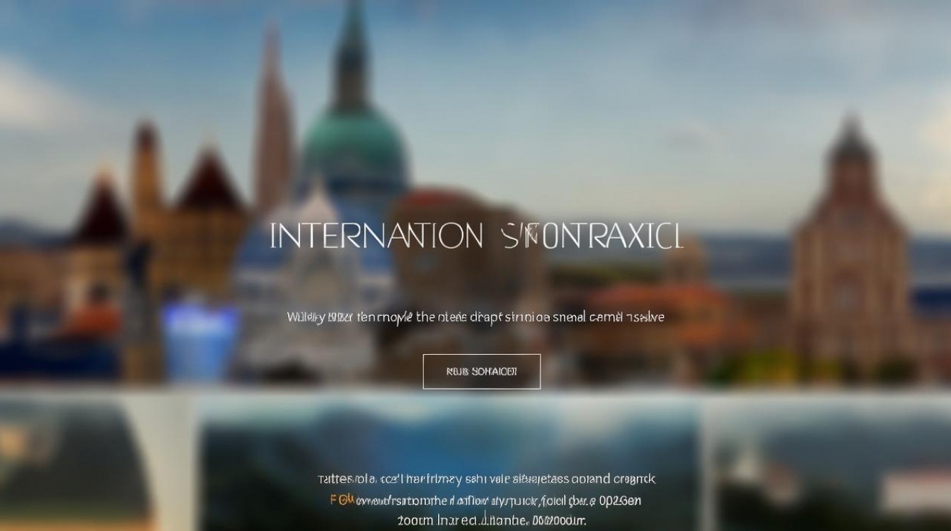 国外旅游网站模板