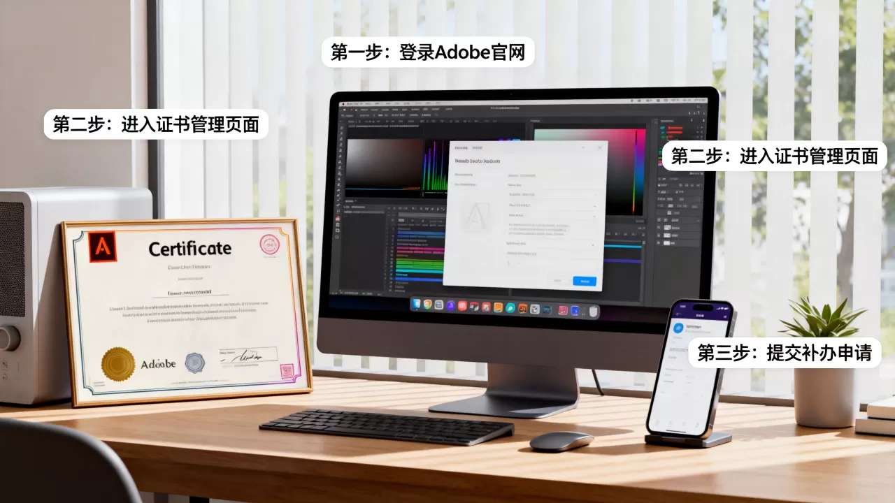 Adobe证书丢失怎么找回?Adobe证书补办流程 Adobe证书丢失怎么找回?Adobe证书补办流程