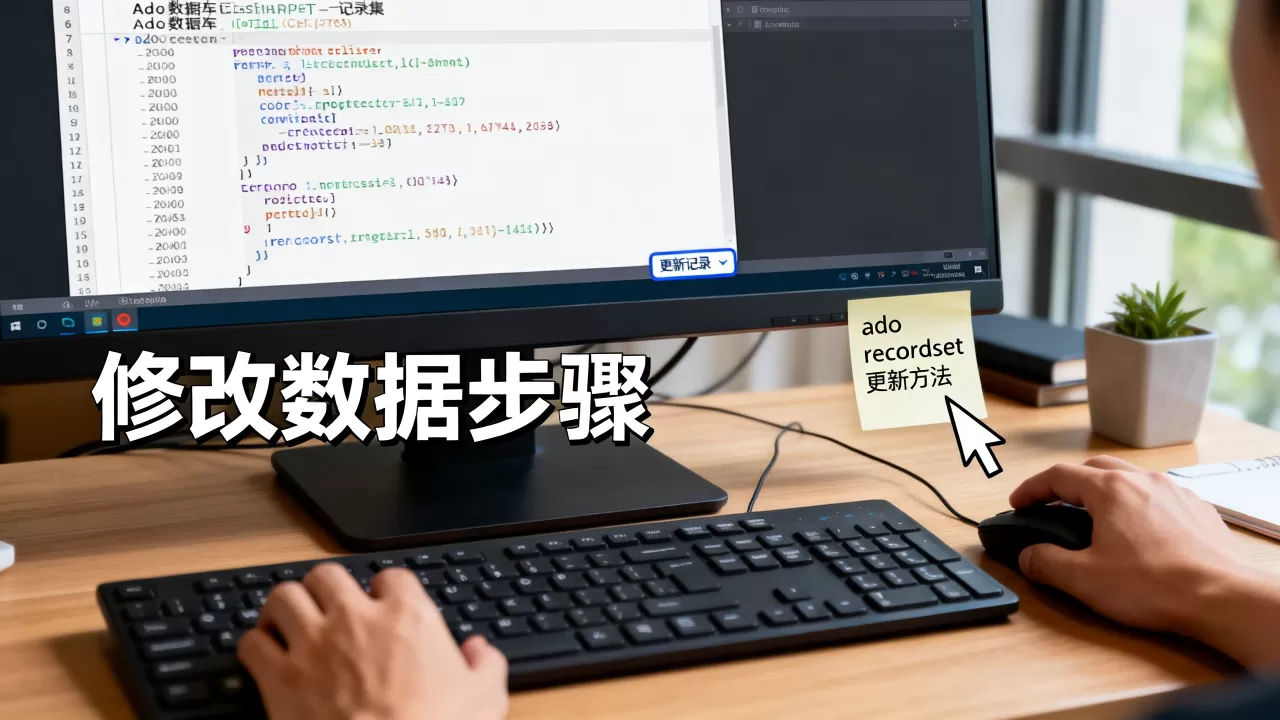 ado数据库记录集怎么修改数据？ado recordset更新记录方法