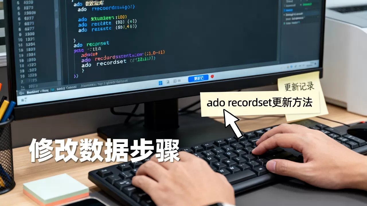 ado数据库记录集怎么修改数据？ado recordset更新记录方法