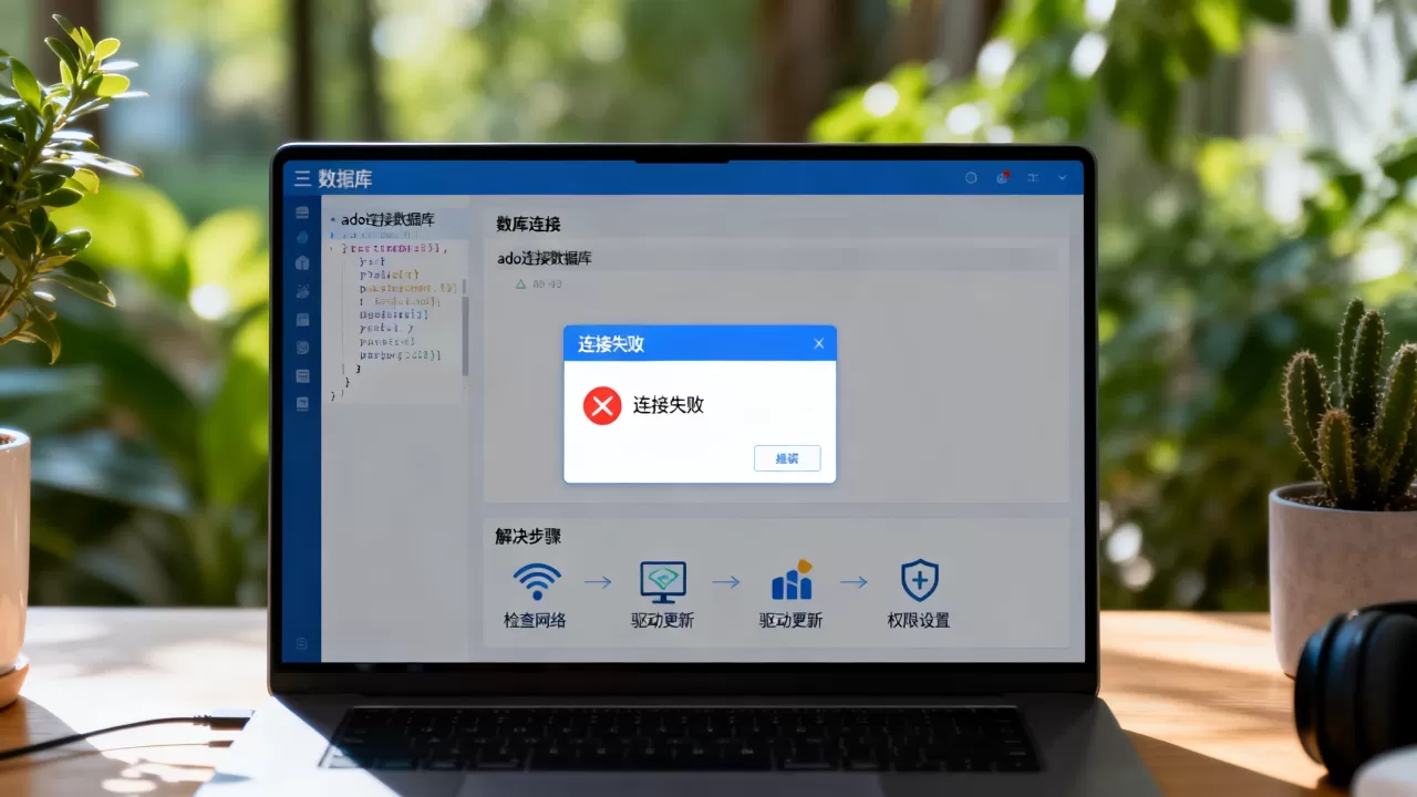 ado数据库连接原理是什么？ado连接数据库失败怎么解决