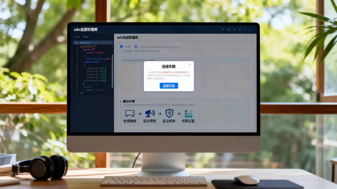 ado数据库连接原理是什么？ado连接数据库失败怎么解决