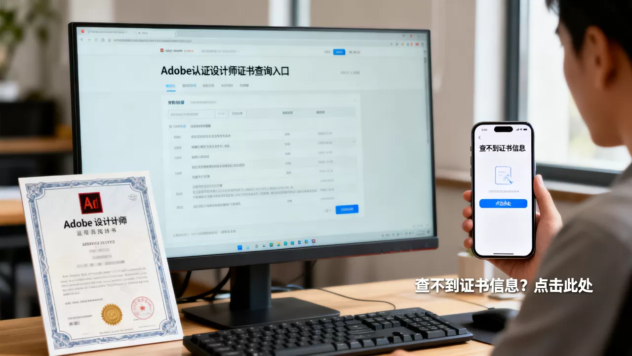 Adobe认证设计师查不到证书信息?Adobe认证设计师证书查询入口 Adobe认证设计师查不到证书信息?Adobe认证设计师证书查询入口