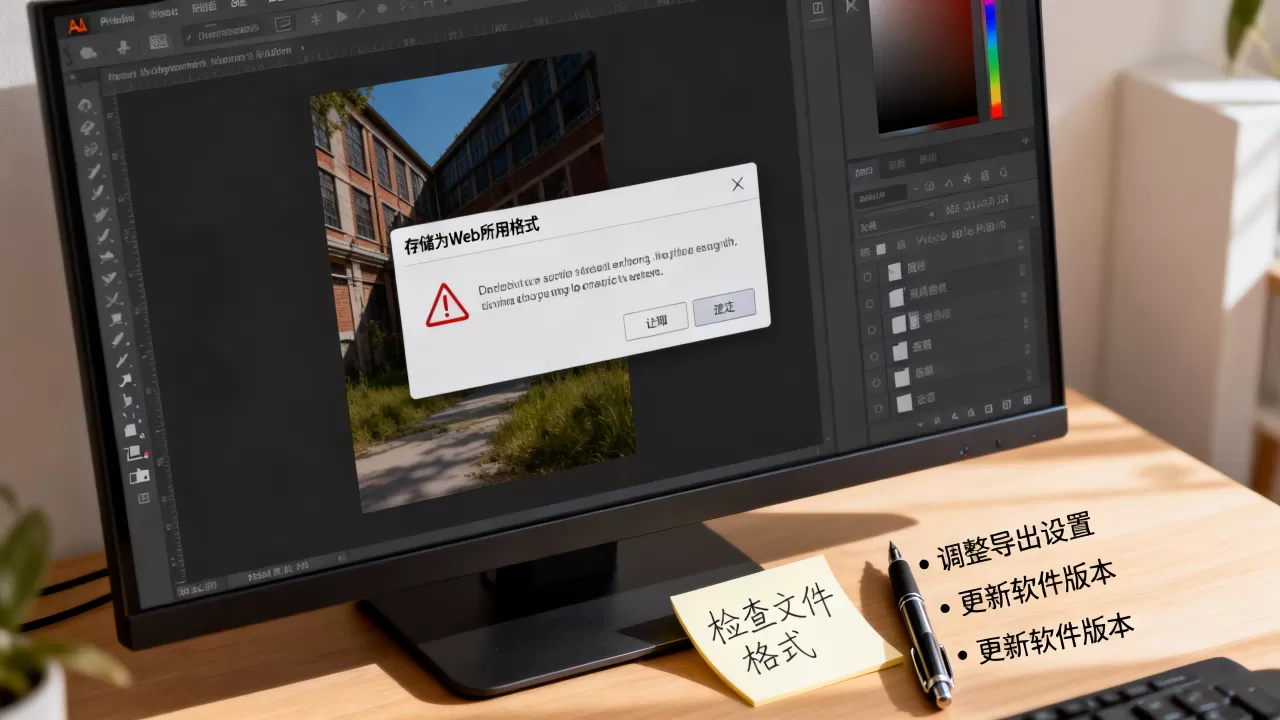 Adobe存储为Web所用格式报错怎么办?Adobe存储为Web所用格式错误解决方法 Adobe存储为Web所用格式报错怎么办?Adobe存储为Web所用格式错误解决方法