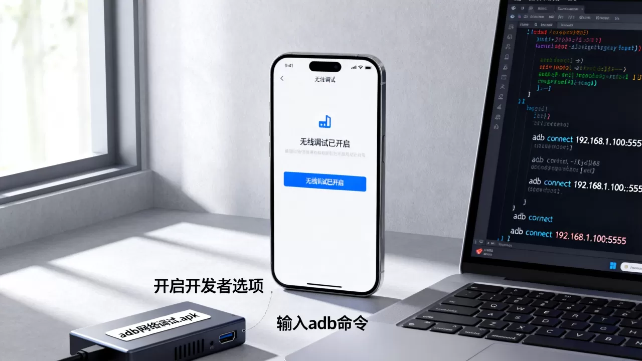 adb网络调试.apk怎么用?手机开启无线调试教程 adb网络调试.apk怎么用?手机开启无线调试教程