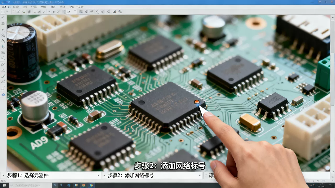 AD9如何给元器件加网络标号?电路设计网络标号添加方法 AD9如何给元器件加网络标号?电路设计网络标号添加方法
