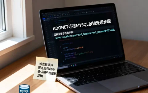 ADONET连接MySQL报错怎么办？mysql连接字符串怎么写