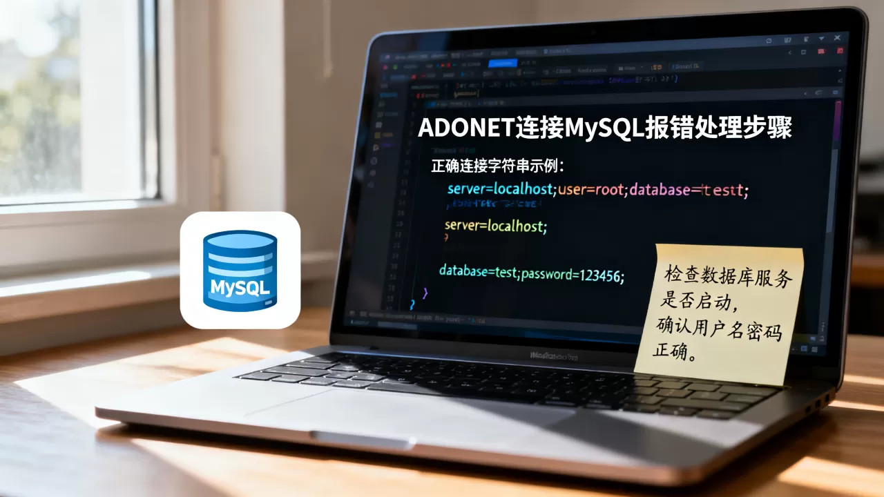 ADONET连接MySQL报错怎么办？mysql连接字符串怎么写