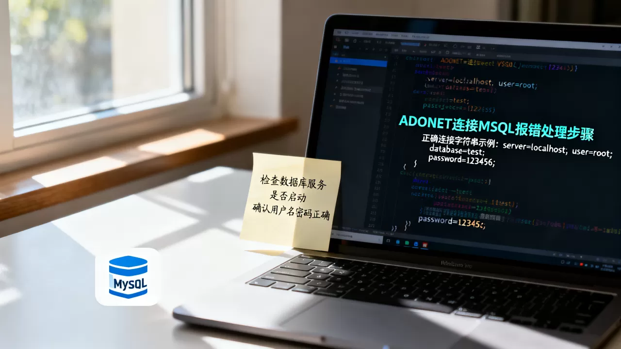 ADONET连接MySQL报错怎么办？mysql连接字符串怎么写