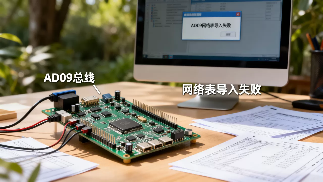 AD09总线为什么要放网络?AD09网络表导入失败怎么解决 AD09总线为什么要放网络?AD09网络表导入失败怎么解决