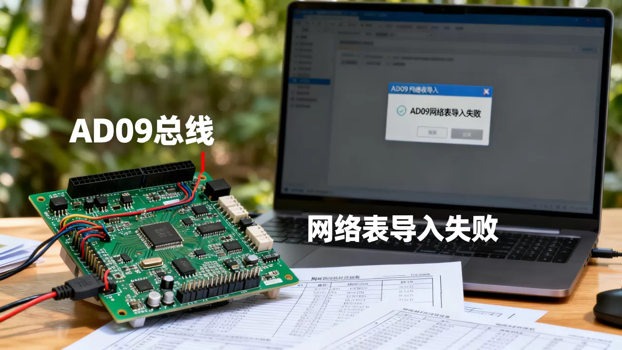AD09总线为什么要放网络?AD09网络表导入失败怎么解决 AD09总线为什么要放网络?AD09网络表导入失败怎么解决