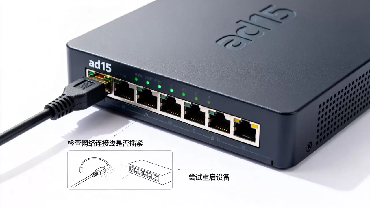 ad15如何点亮网络?ad15网络指示灯不亮怎么解决 ad15如何点亮网络?ad15网络指示灯不亮怎么解决
