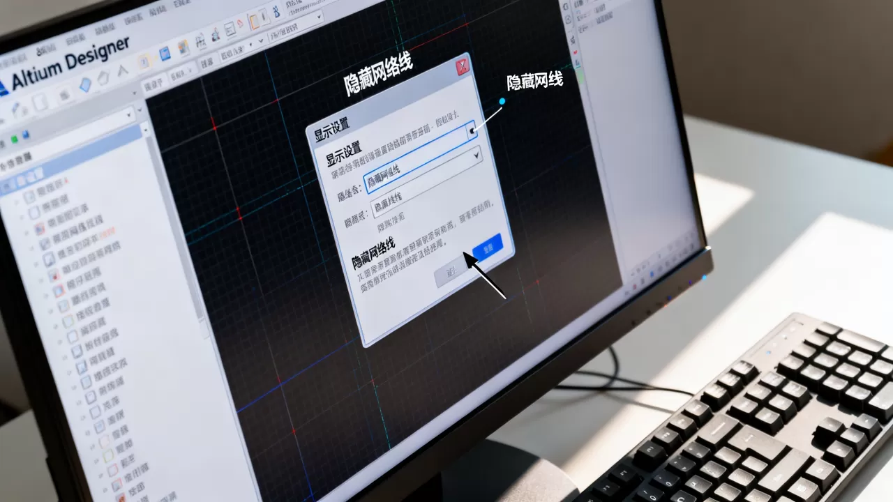 AD9里如何隐藏网络线?Altium Designer网络线显示设置 AD9里如何隐藏网络线?Altium Designer网络线显示设置