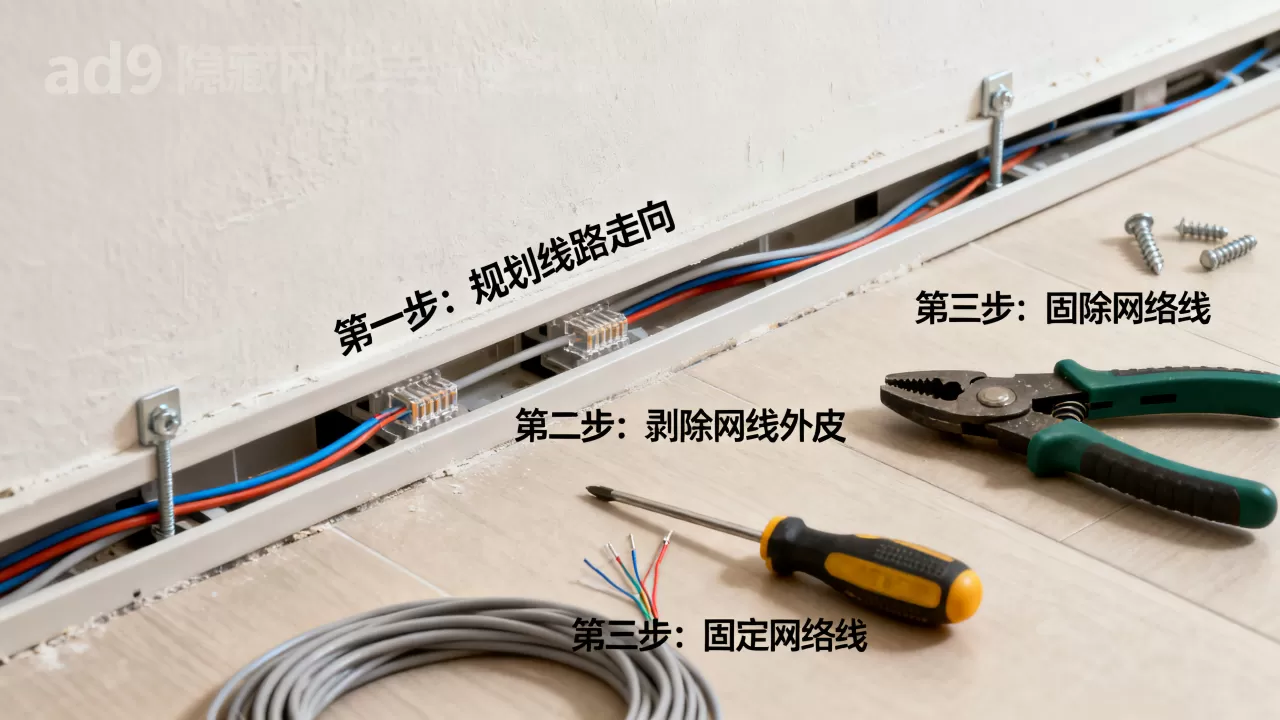 ad9隐藏网络线怎么装？ad9隐藏网络线教程