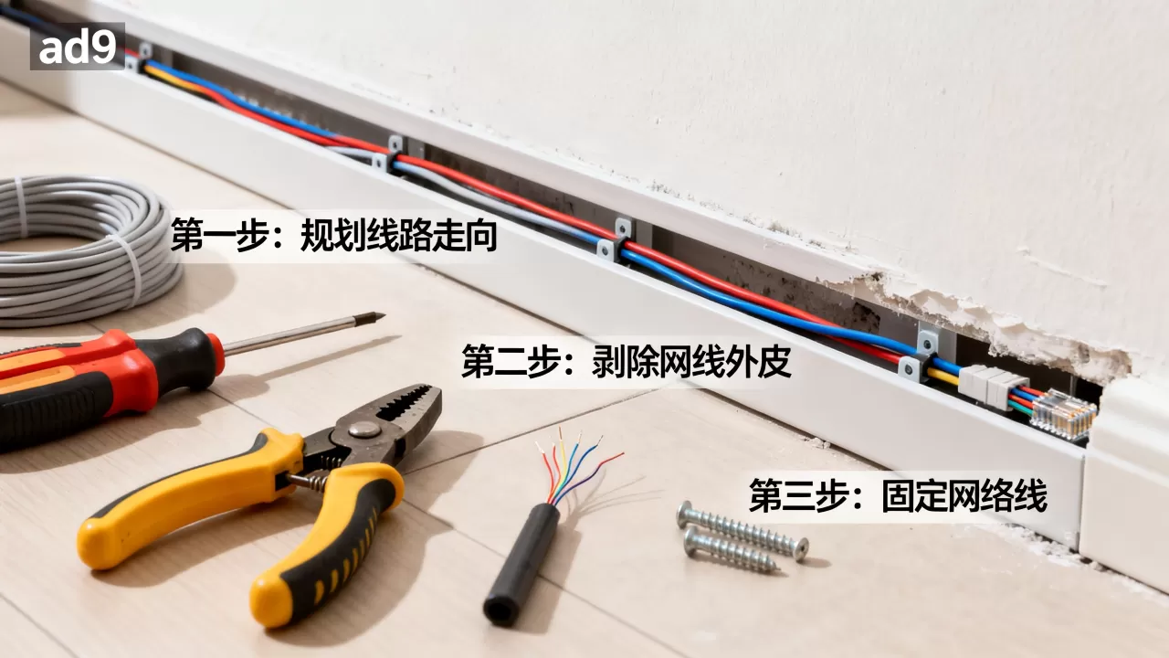 ad9隐藏网络线怎么装？ad9隐藏网络线教程