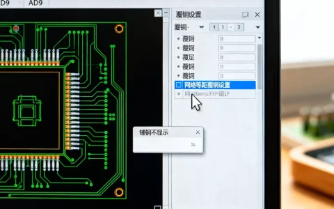 ad9网络等距覆铜怎么设置？ad9覆铜铺铜不显示怎么办