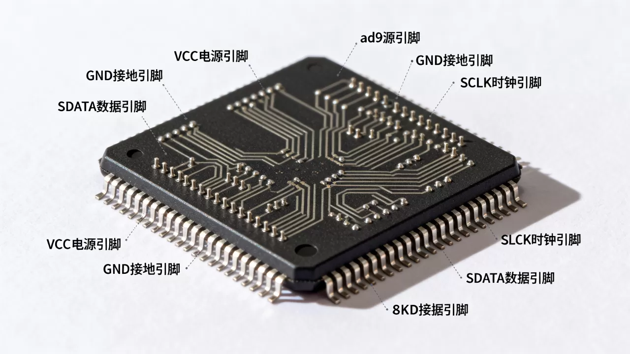 ad9网络连接关系是什么？ad9芯片引脚定义及功能详解