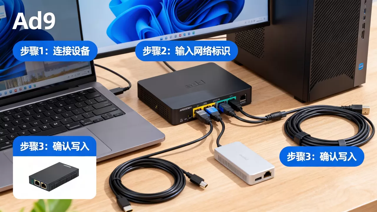 ad9网络标识不懂如何写入？ad9网络标识写入教程