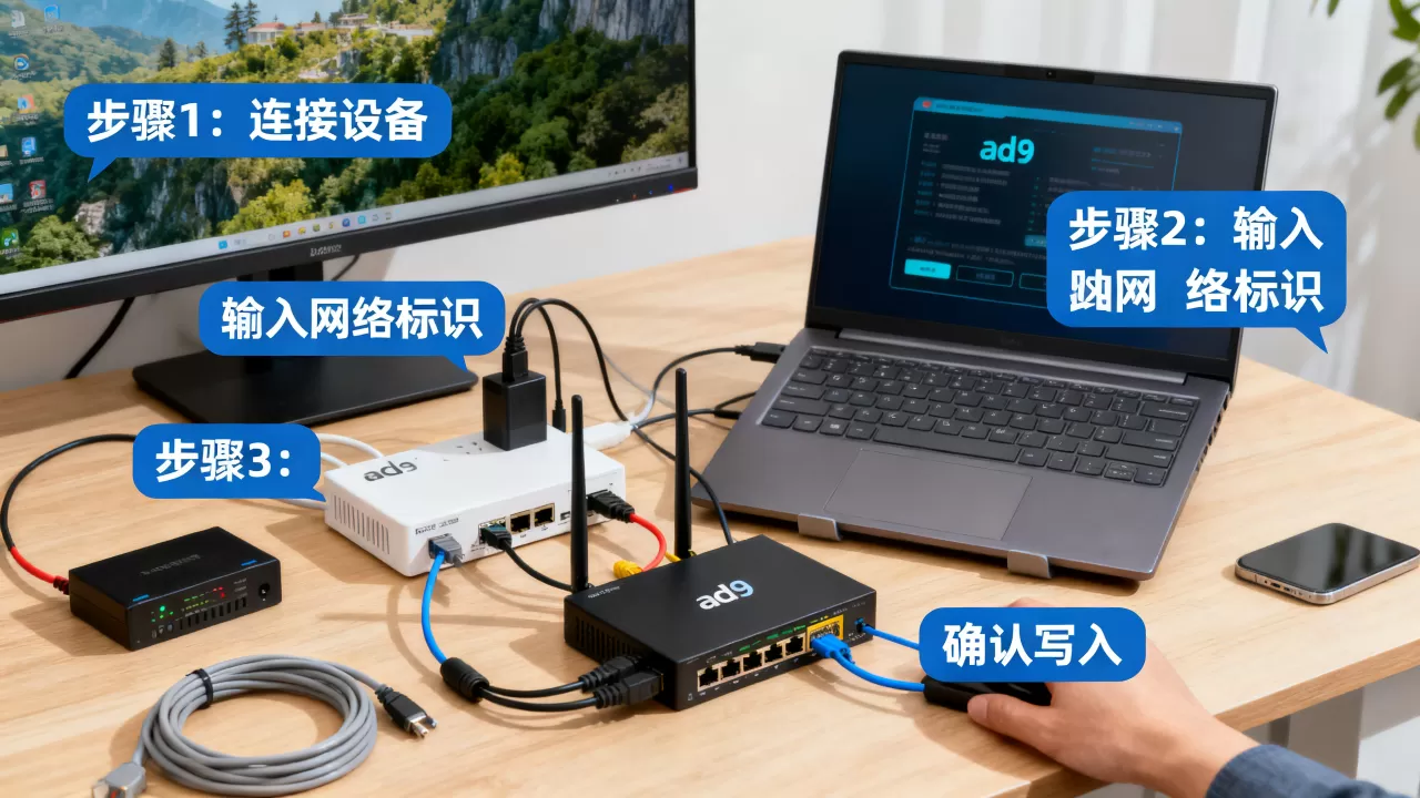 ad9网络标识不懂如何写入？ad9网络标识写入教程