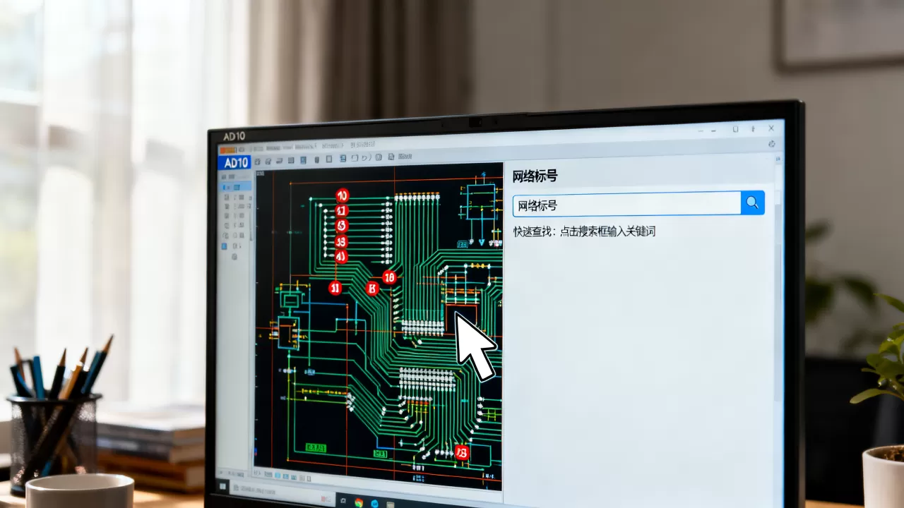 AD10网络标号在哪？如何快速查找网络标号