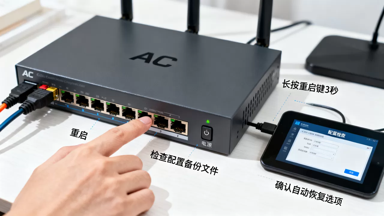 AC网络设备怎么重启?AC控制器重启后配置丢失怎么办 AC网络设备怎么重启?AC控制器重启后配置丢失怎么办
