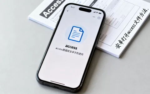 access数据库能在安卓手机上用吗？安卓手机如何打开access文件