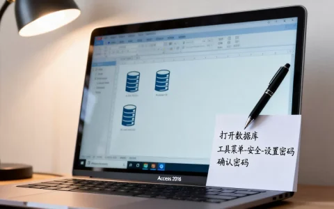 access数据库后怎么添加密码？如何给access数据库设置密码