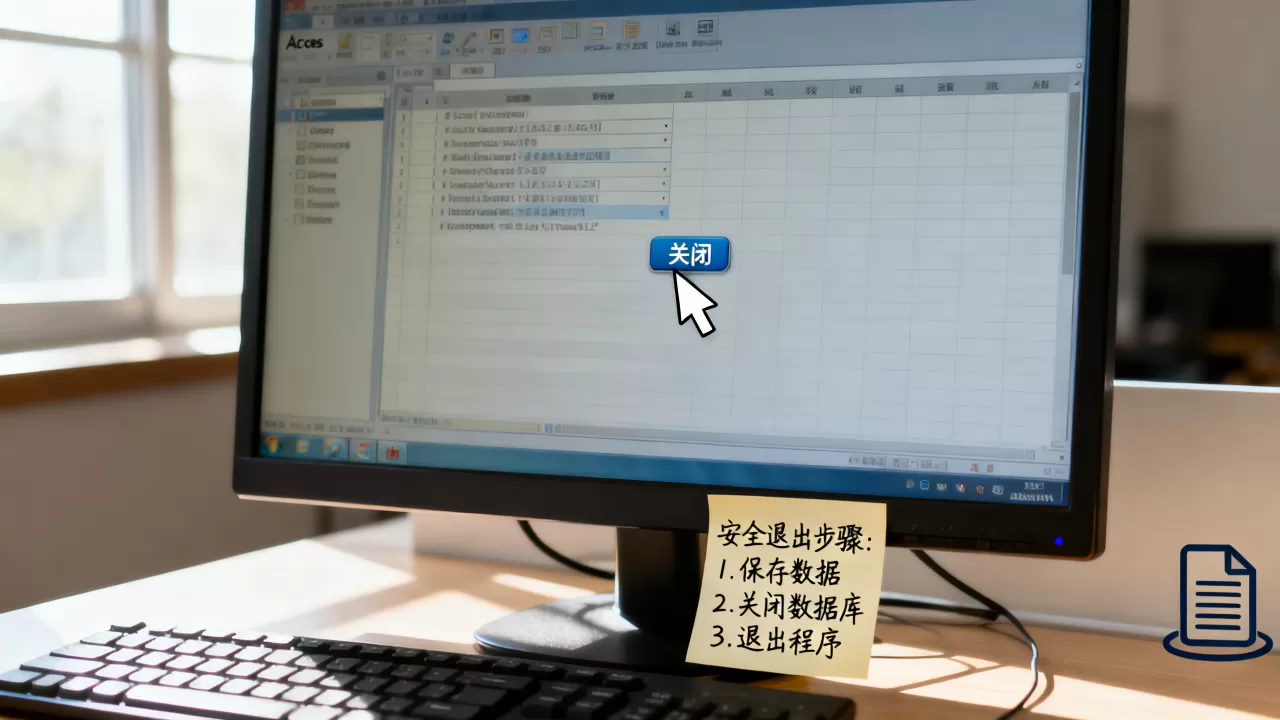 Access数据库最后怎么操作?Access数据库如何安全退出 Access数据库最后怎么操作?Access数据库如何安全退出