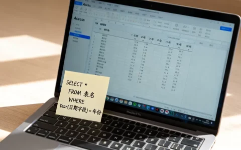 access数据库如何按年查询？access数据库按年查询代码