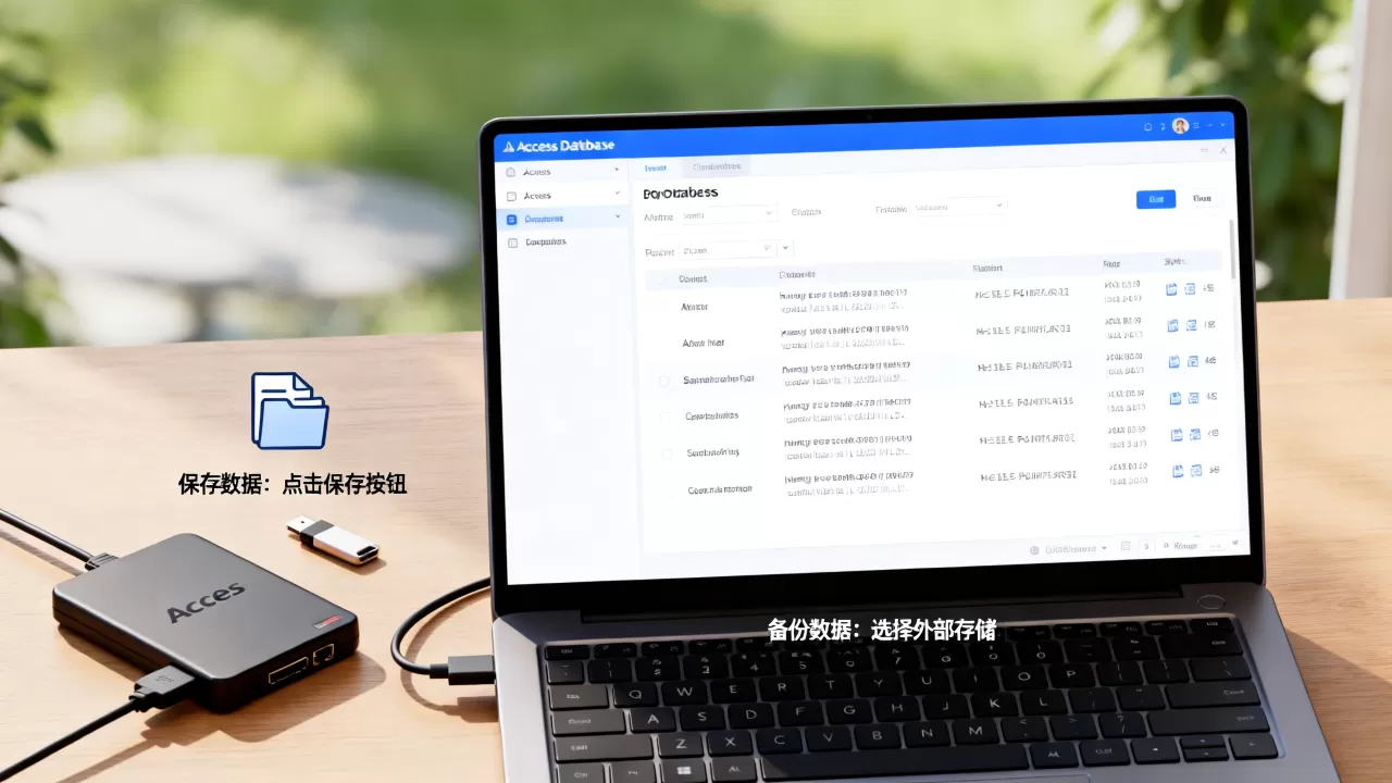 access数据库怎么保存？access数据库如何备份数据