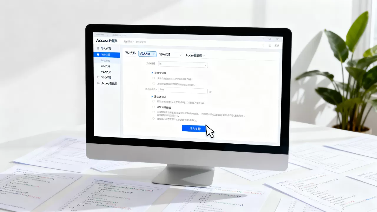 Access数据库如何导入代码,Access VBA代码怎么导入? Access数据库如何导入代码,Access VBA代码怎么导入?