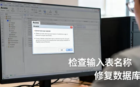Access数据库引擎找不到输入表怎么办，数据库常见错误如何快速修复？