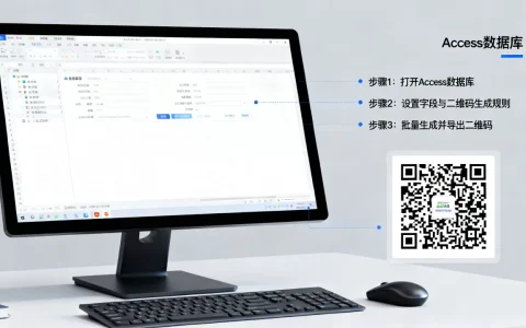 如何在Access数据库中生成二维码，Access怎么批量制作二维码？